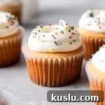 frosted best vanilla cupcakes on table (1)