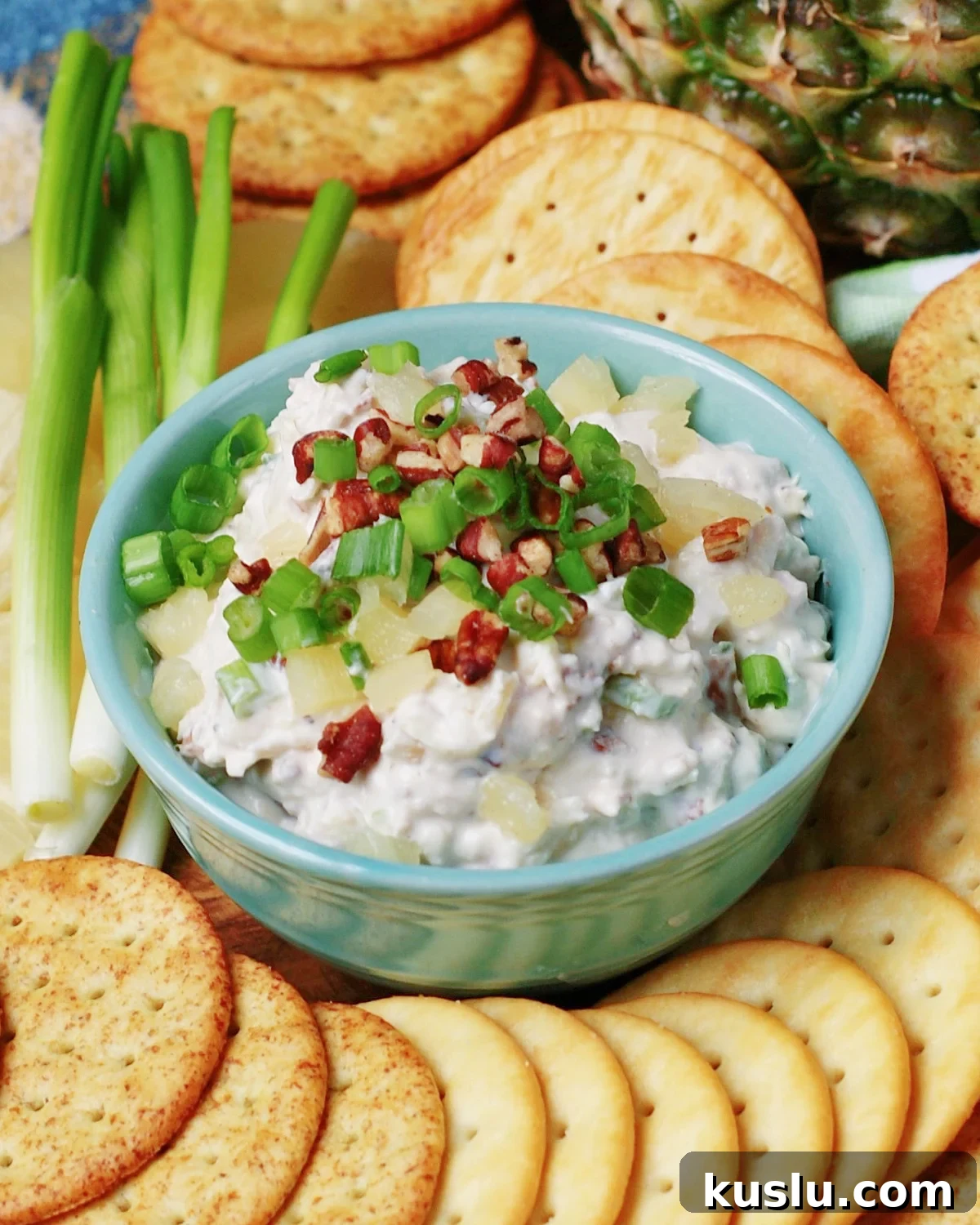 Monday Menu 305: Po' Boys with Muffuletta Salad 13 Ham and pineapple dip with cream cheese, green onions, pecans and mayo is a quick and easy appetizer dip