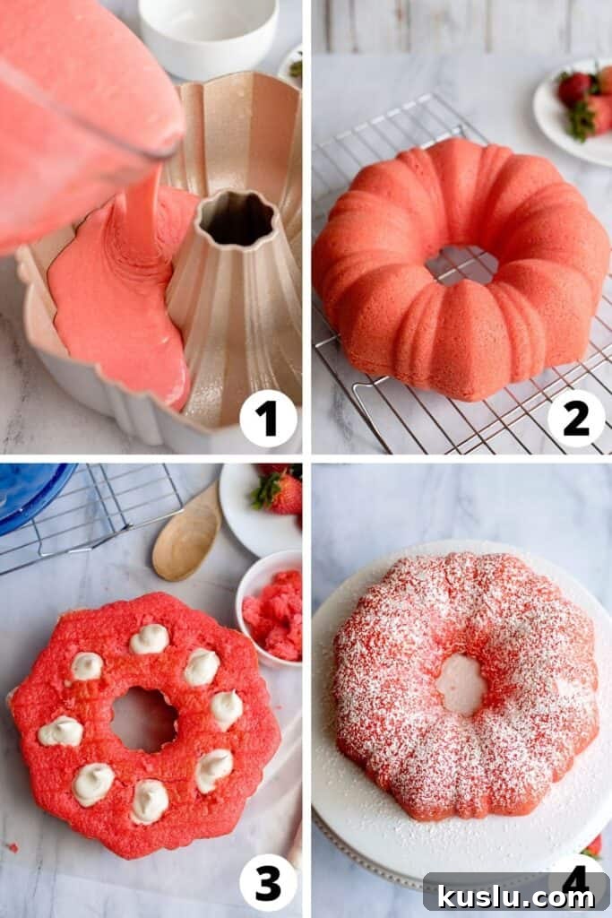 Strawberry Bundt Cake