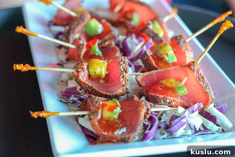 Walk-On’s Bistreaux & Bar Arlington: Full Review and What to Expect 3 tuna tini appetizer at walk-ons Arlington Texas