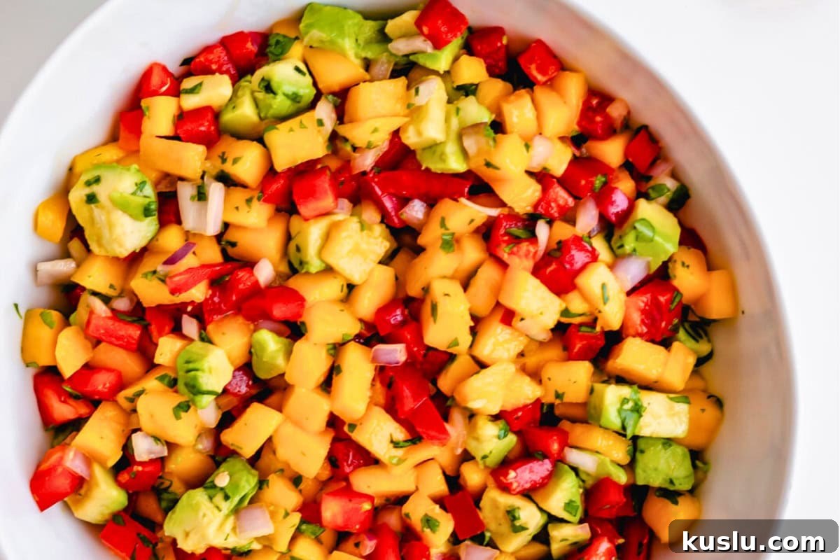 Roasted Cherry Tomato Salsa Recipe — Fresh, Flavorful, Quick 10 Mango avocado salsa.