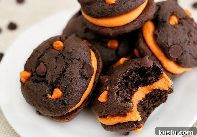 maine whoopie pies from cake mix on plate. 