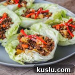 chinese lettuce cups with beef