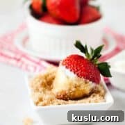 Fresh Strawberries dipped in sour cream and then brown sugar