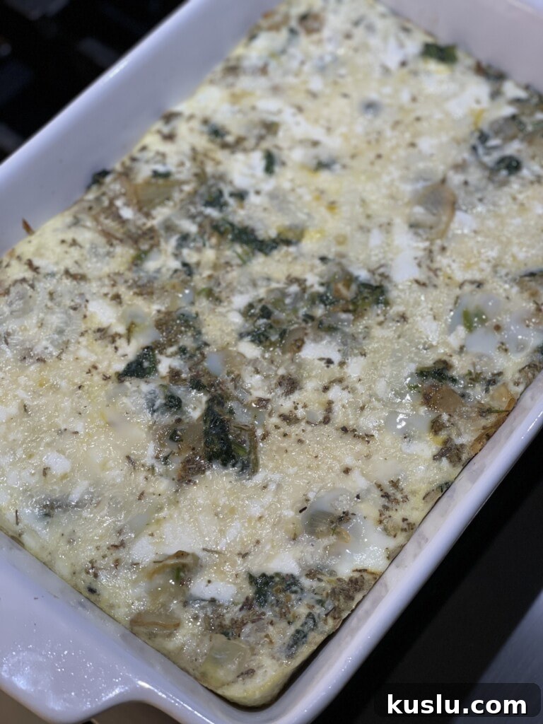 spinach egg bake with phyllo