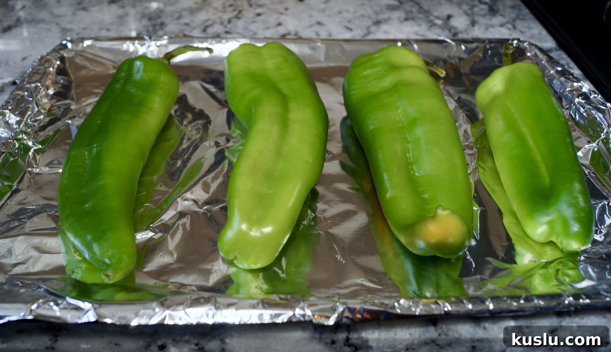 How to Roast Green Chiles at Home: Simple, Crispy Methods 6 Chiles ready to roast #roasted green chiles
