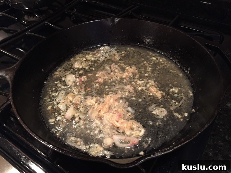 Deglazing cast iron with vinegar
