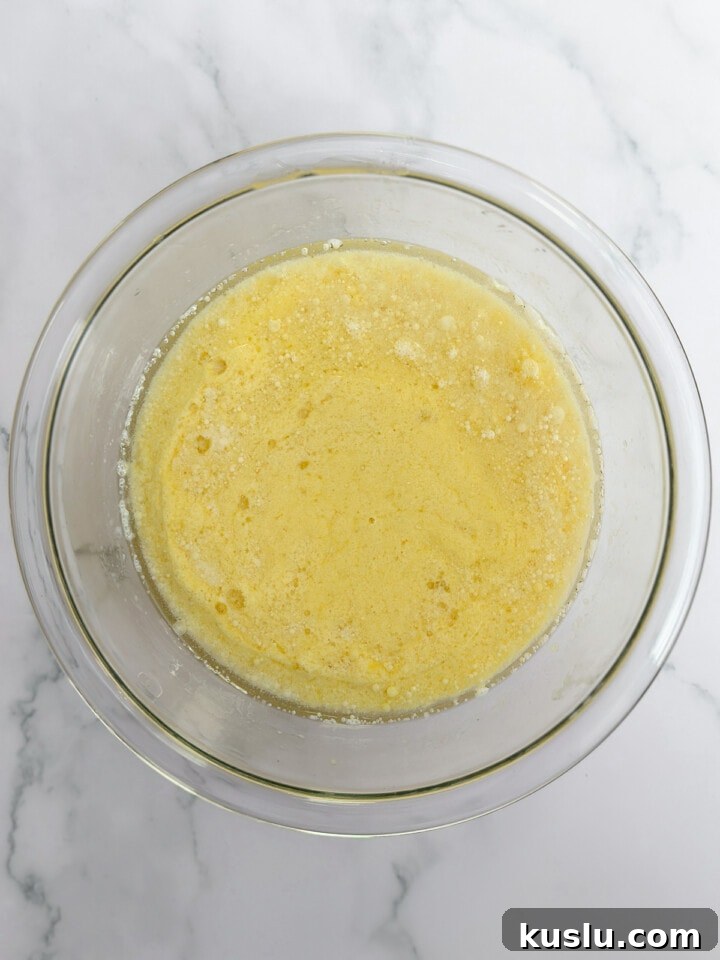 first set of wet ingredients.