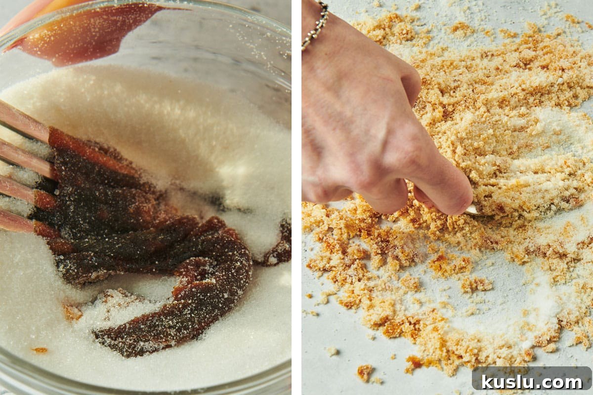Brown Sugar Substitute: Simple Homemade Alternatives and Tips 4 Mixing molasses and white sugar for brown sugar substitute.
