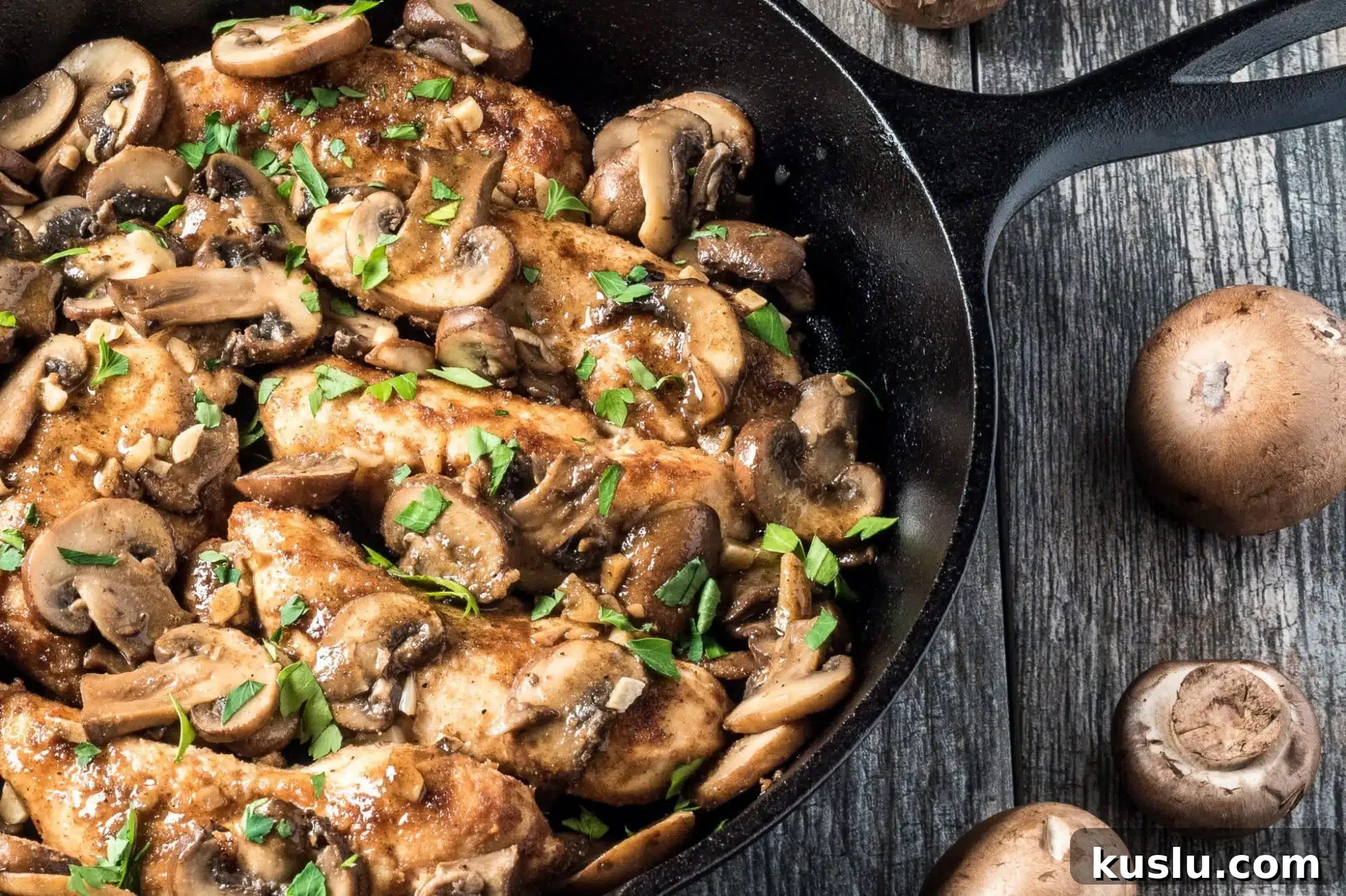 Garlic Wine Chicken with Mushrooms in Creamy Sauce 4 img 9233 3