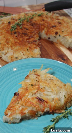 Each Hash Brown Pancake is perfectly seasoned with crispy outside, tender and tasty inside. Hash Brown Pancake