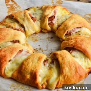 Ham and Cheese Crescent Ring.