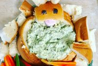 Easter Bunny Pull-Apart Bread Bowl for Dips