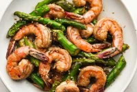 Garlic Butter Shrimp and Asparagus Stir Fry Recipe