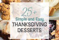 25+ Simple Thanksgiving Dessert Recipes