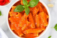 Smoky Roasted Red Pepper Sauce for Pasta & Pizza