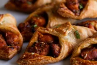Nut Free Indo-Chinese Chilli Garlic Tofu Puff Pastry