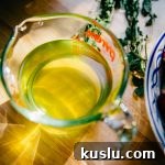 Oregano Simple Syrup for Cocktails | Well and Full | #recipe #vegan #vegetarian #spring #seasonal
