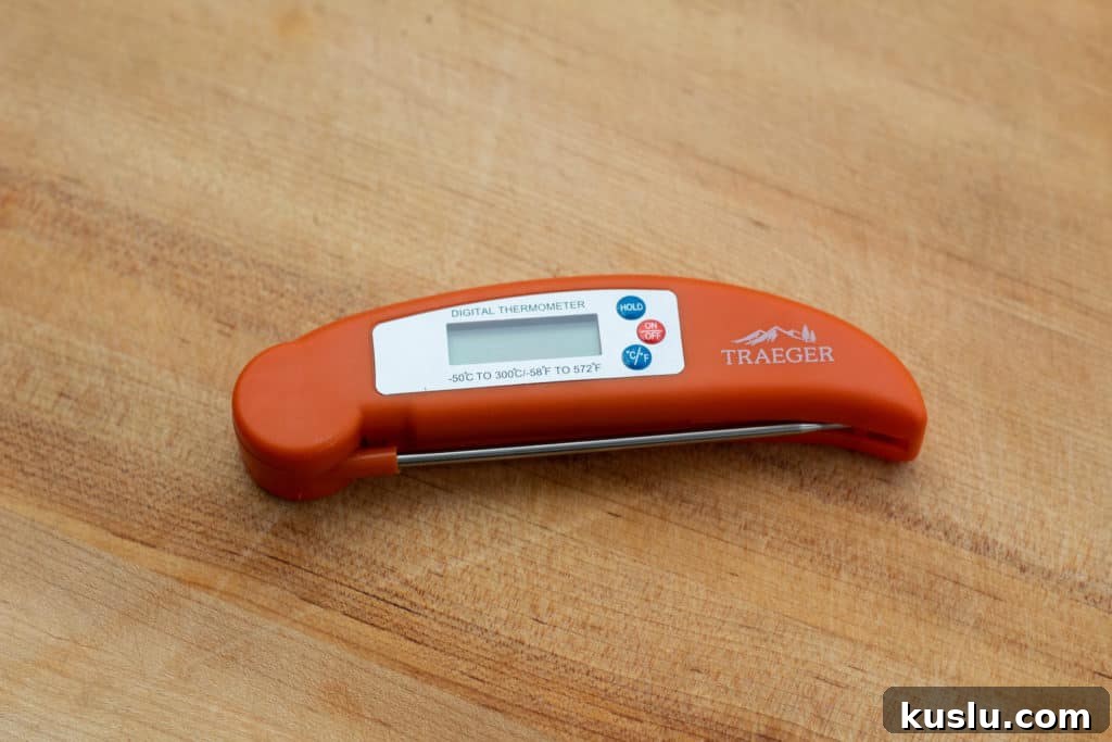 Traeger thermometer display and handle