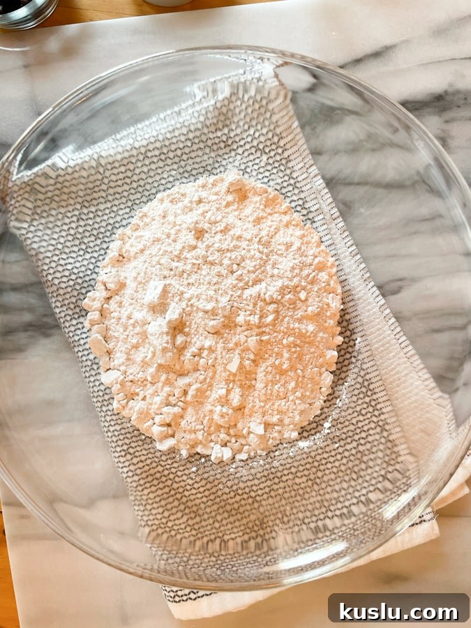 flour in a bowl