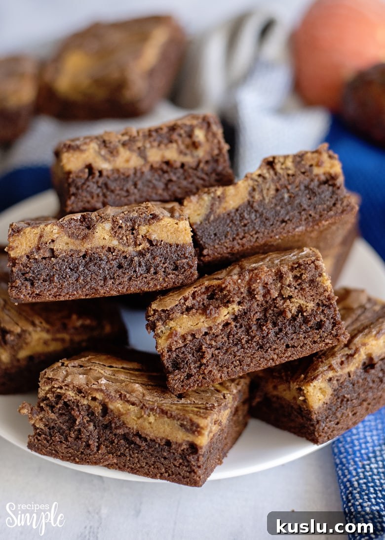 Chocolate Pumpkin Brownies
