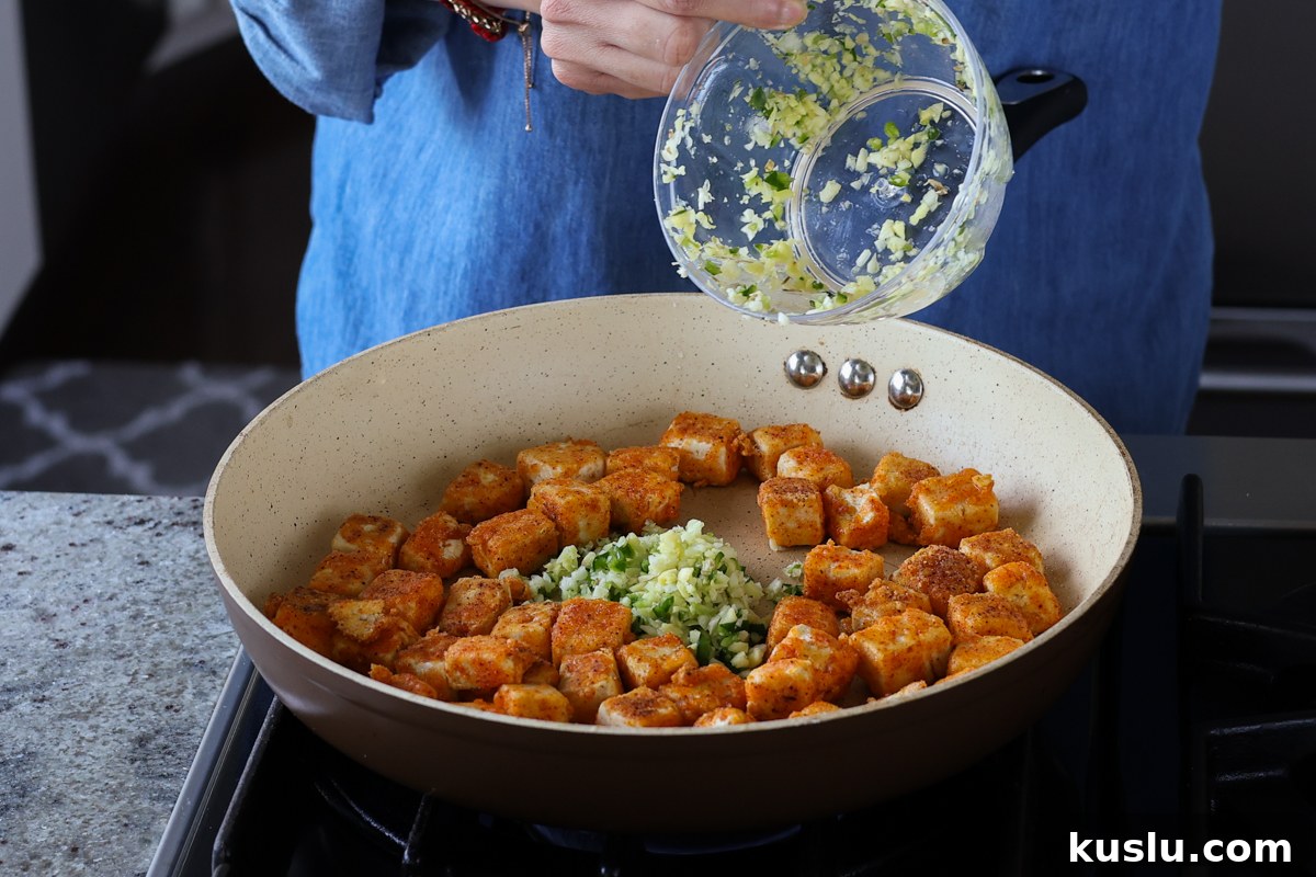 adding aromatics to the pan