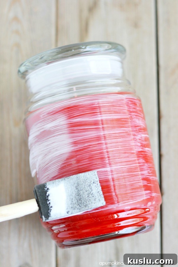 DIY Mod Podge Candles