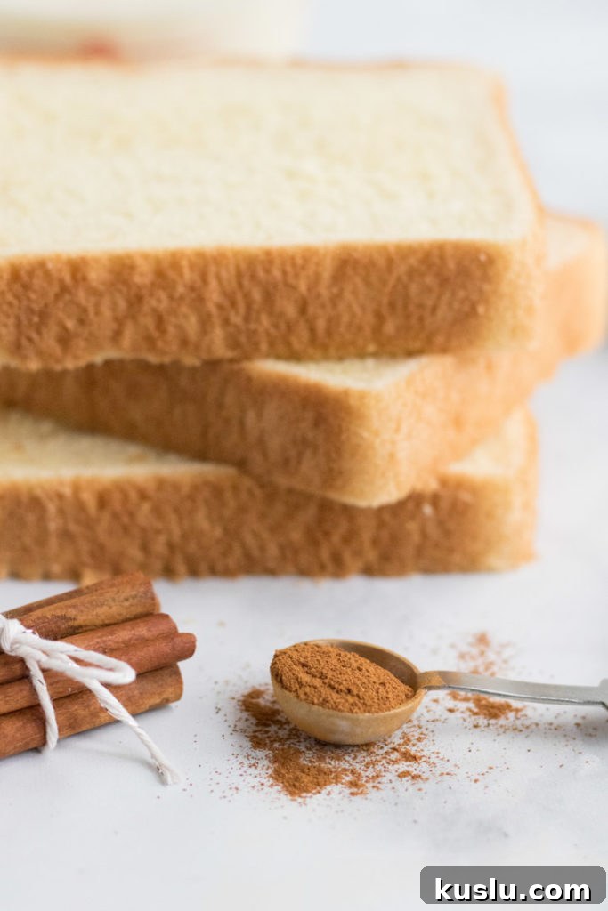ingredients for egg nog french toast