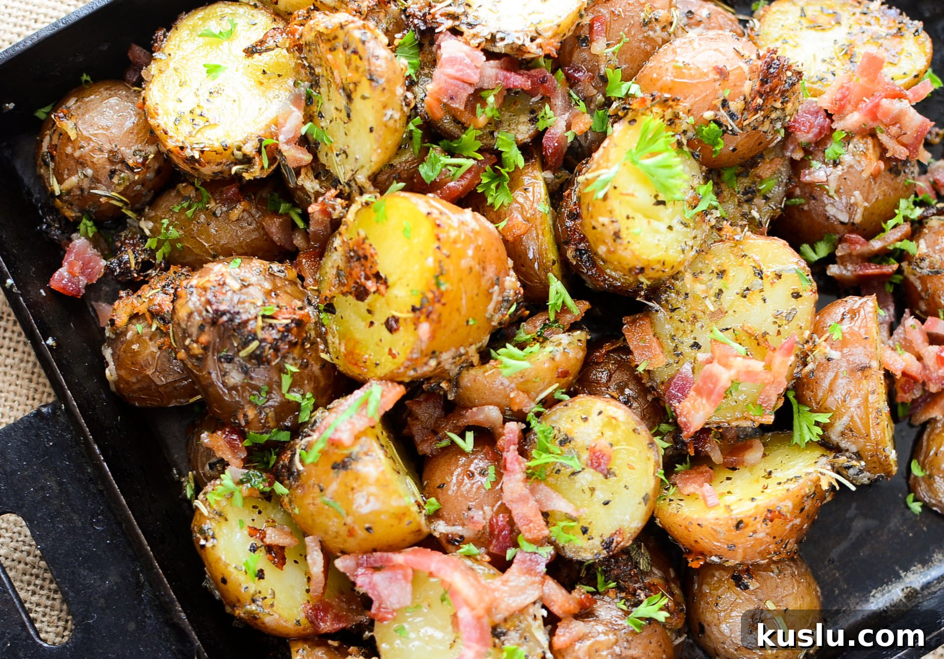 Potatoes with Parmesan crust